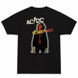 Ac Dc Powerage T Shirt Retro Rock Band Tee Classic Heavy Metal 91